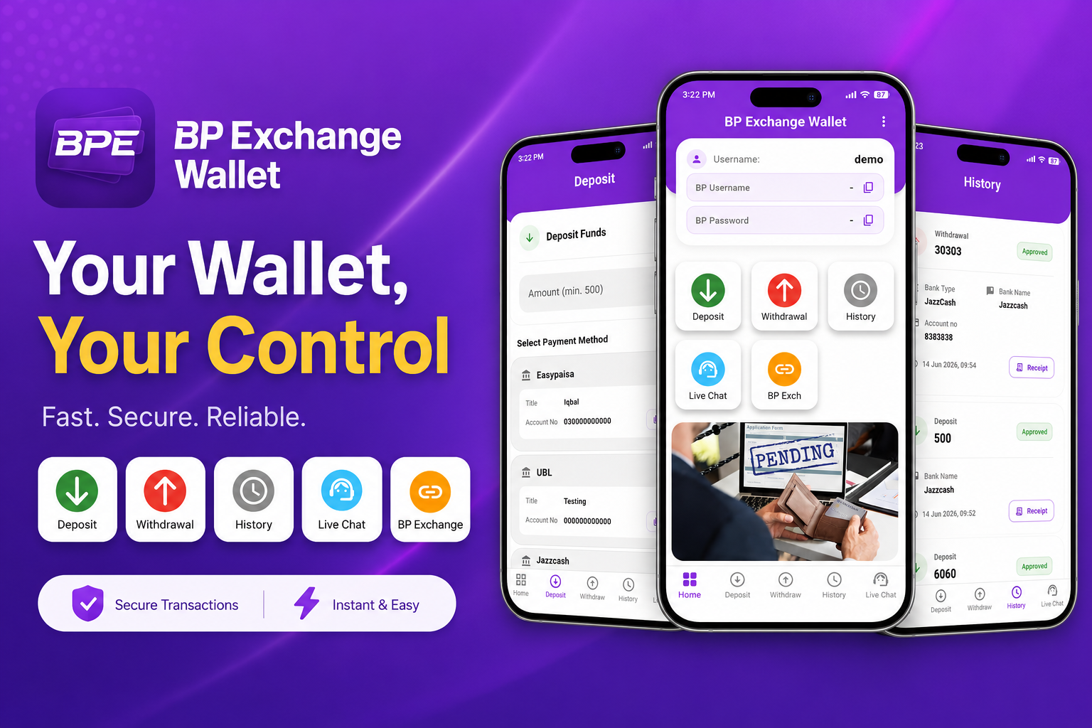 BP Exchange Wallet