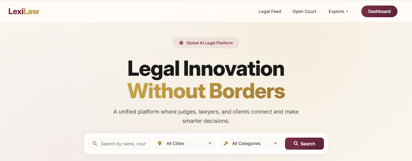 LexiLaw Landing Page
